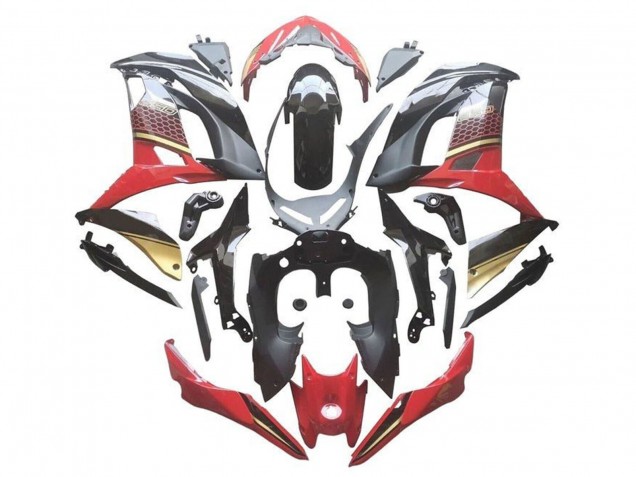 2017-2019 Kawasaki Ninja 650 EX650 Motorcycle Fairings - Red Black Gold Canada for Sale