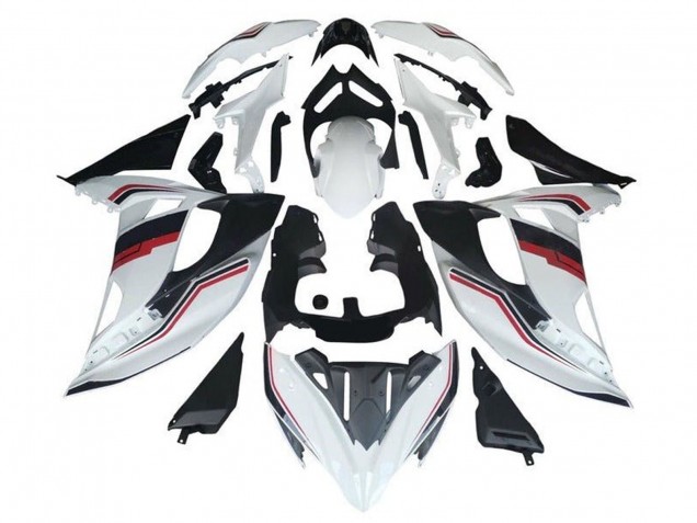 2017-2019 Kawasaki Ninja 650 EX650 Motorcycle Fairings - White Red Black Stripe Canada for Sale