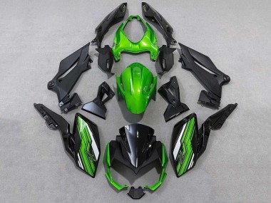 2018-2024 Kawasaki Z400 Motorcycle Fairings - Green White Black Canada for Sale