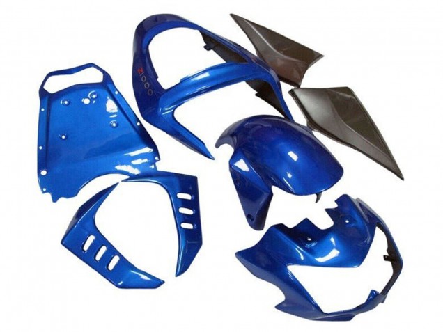2003-2006 Kawasaki Z1000 Motorcycle Fairings - Blue Matte Black Canada for Sale