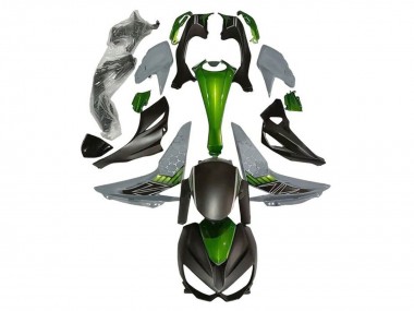 2014-2019 Kawasaki Z1000 Motorcycle Fairings - Green Grey Matte Black Canada for Sale