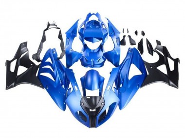 2009-2014 BMW S1000RR Motorcycle Fairing - Blue Glossy Black Canada for Sale