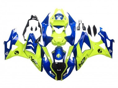 2009-2014 BMW S1000RR Motorcycle Fairings - Blue Yellow HP Canada for Sale