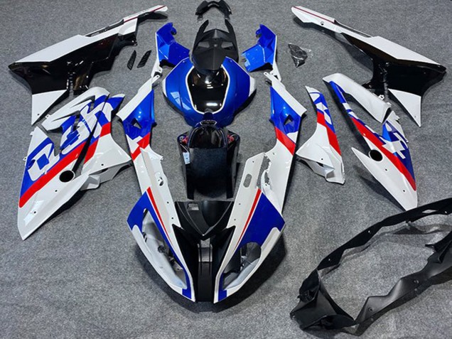 2009-2014 BMW S1000RR Motorcycle Fairings - White Red Blue Glossy Black Tyco Canada for Sale
