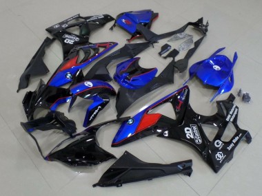 2015-2016 BMW S1000RR Motorcycle Fairings - Blue Red Glossy Black Castrol Canada for Sale
