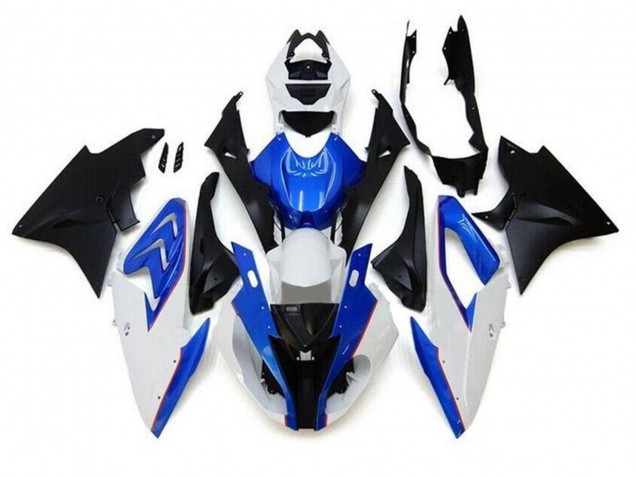 2015-2016 BMW S1000RR Motorcycle Fairings - White Blue Matte Black Canada for Sale