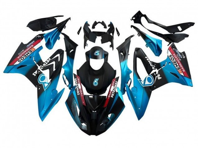 2015-2016 BMW S1000RR Motorcycle Fairings - Blue Red Black Petronas Canada for Sale