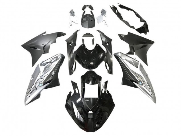 2015-2016 BMW S1000RR Motorcycle Fairings - Silver Glossy Black Matte Black Canada for Sale