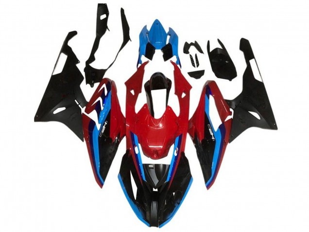 2015-2016 BMW S1000RR Motorcycle Fairings - Red Blue Black Stripe Canada for Sale