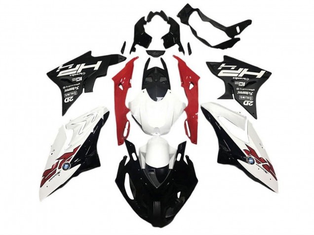 2015-2016 BMW S1000RR Motorcycle Fairings - White Red Black HP RR Canada for Sale