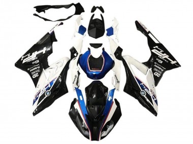 2017-2018 BMW S1000RR Motorcycle Fairings - White Blue Glossy Black HP Canada for Sale
