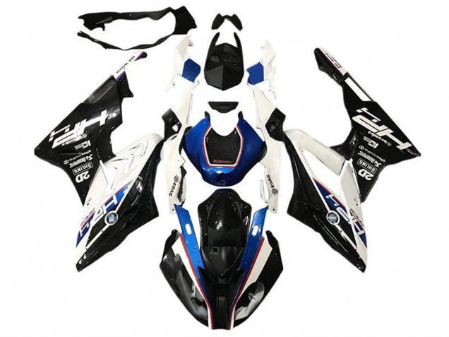 2017-2018 BMW S1000RR Motorcycle Fairings - White Blue Glossy Black HP Canada for Sale