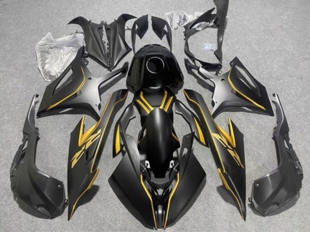 2019-2022 BMW S1000RR Motorcycle Fairings - Matte Black Gold Canada for Sale