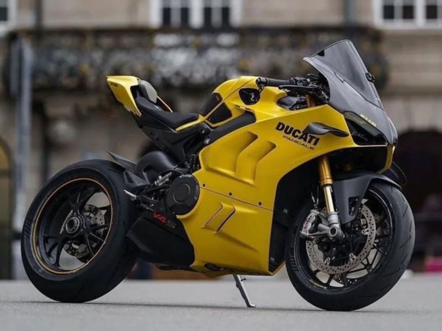 2022-2024 Ducati Panigale V4 V4S Motorcycle Fairings - Yellow Black Canada for Sale