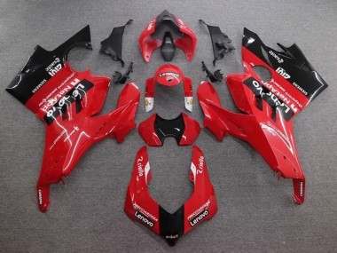 2020-2021 Ducati Panigale V4 V4S Motorcycle Fairings - Red Glossy Black Lenovo Canada for Sale