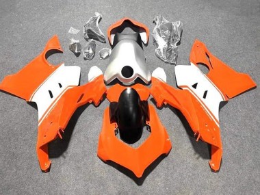 2020-2021 Ducati Panigale V4 V4S Motorcycle Fairings - White Silver Orange Canada for Sale