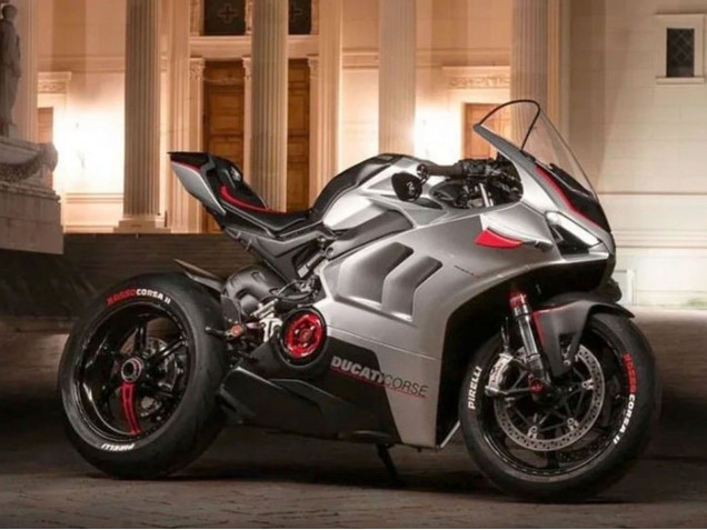 2020-2021 Ducati Panigale V4 V4S Motorcycle Fairings - Silver Red Black Canada for Sale