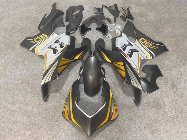 2020-2021 Ducati Panigale V4 V4S Motorcycle Fairings - White Gold Matte Black Canada for Sale
