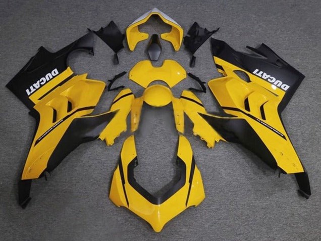 2020-2021 Ducati Panigale V4 V4S Motorcycle Fairings - Yellow White Matte Black Canada for Sale