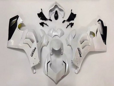 2020-2021 Ducati Panigale V4 V4S Motorcycle Fairing - Pearl White Glossy Black Canada for Sale