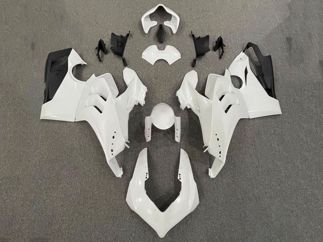 2020-2021 Ducati Panigale V4 V4S Motorcycle Fairings - Pearl White Glossy Black Canada for Sale
