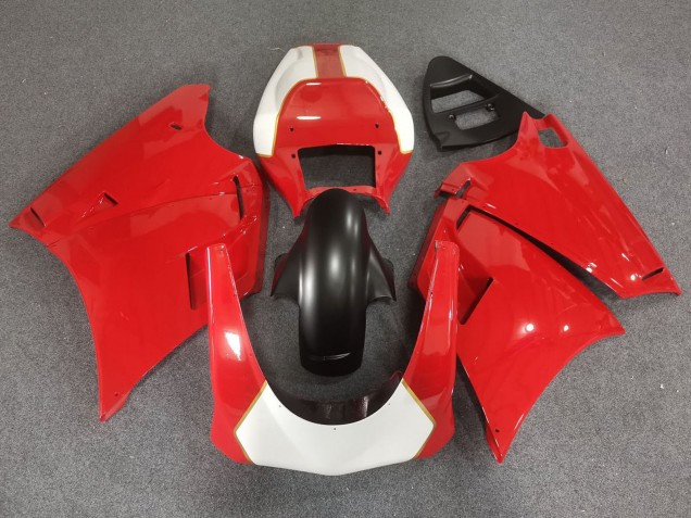 1993-2005 Ducati 748/916/996/998 Motorcycle Fairings - White Red Gold Matte Black Race Fairings Canada for Sale