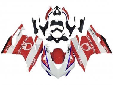 2015-2020 Ducati 959/1299 Motorcycle Fairings - White Red Blue Pramac Canada for Sale