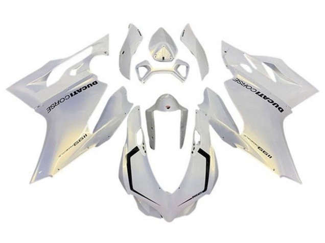 2011-2014 Ducati Panigale 1199 Motorcycle Fairings - Pearl White Corse Canada for Sale