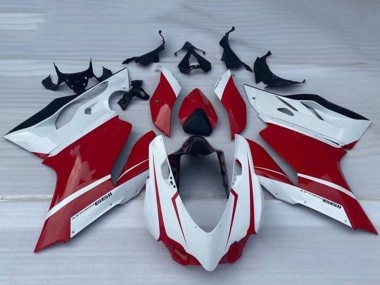2011-2014 Ducati Panigale 1199 Motorcycle Fairing - White Red Glossy Black Canada for Sale