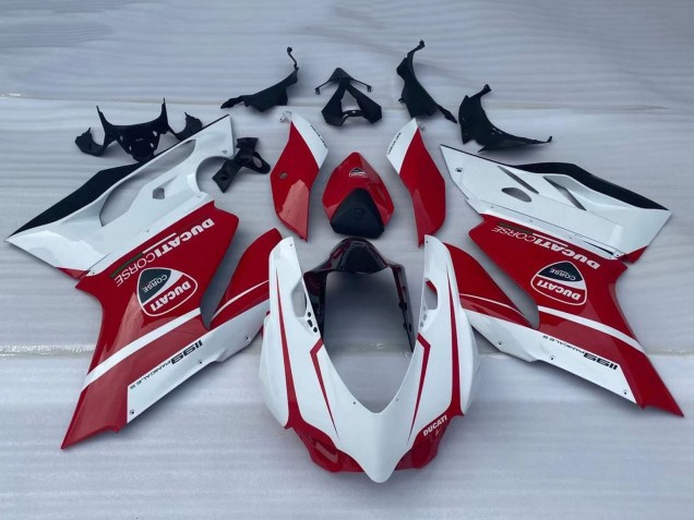 2011-2014 Ducati Panigale 1199 Motorcycle Fairings - White Red Glossy Black Canada for Sale