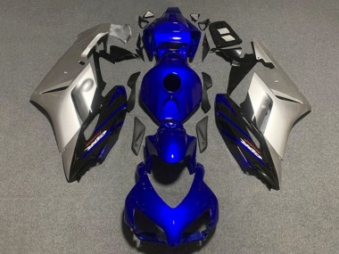 2004-2005 Honda CBR1000RR Motorcycle Fairings - Silver Dark Blue Canada for Sale