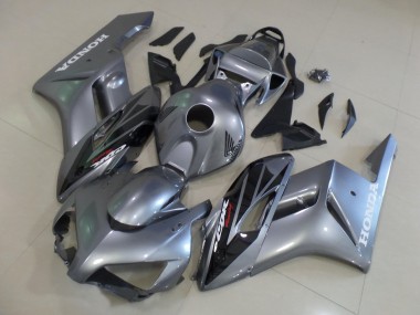 2004-2005 Honda CBR1000RR Motorcycle Fairings - Silver Glossy Black Stripe Canada for Sale