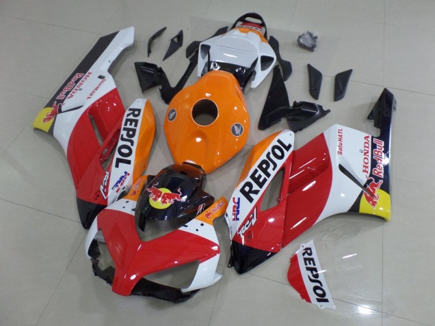 2004-2005 Honda CBR1000RR Motorcycle Fairings - Orange White Red Glossy Black Repsol Red Bull HRC Canada for Sale