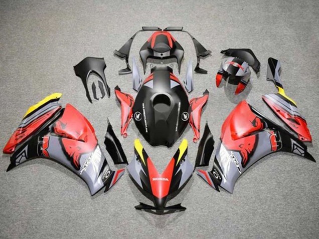 2012-2016 Honda CBR1000RR Motorcycle Fairings - Red Yellow Grey Matte Black Red Bull Canada for Sale