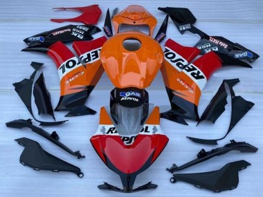 2012-2016 Honda CBR1000RR Motorcycle Fairing - Orange White Red Glossy Black Repsol Canada for Sale
