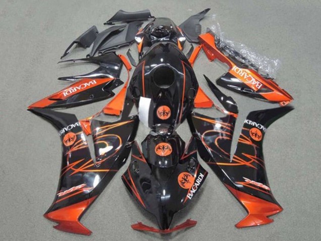 2012-2016 Honda CBR1000RR Motorcycle Fairings - Orange Glossy Black BACARDI Canada for Sale