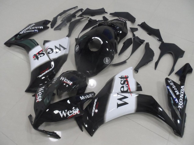 2012-2016 Honda CBR1000RR Motorcycle Fairings - Glossy Black White West Canada for Sale