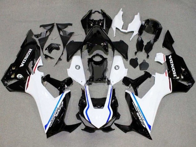 2017-2023 Honda CBR1000RR Motorcycle Fairings - White Blue Glossy Black Stripe Canada for Sale
