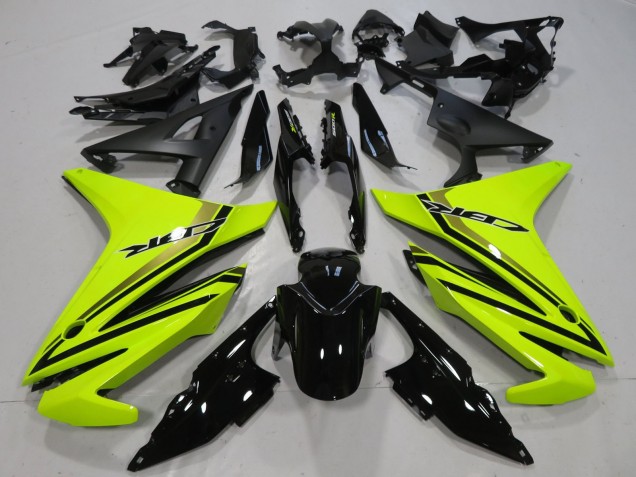 2016-2018 Honda CBR500R Motorcycle Fairings - Neon Yellow Glossy Black Canada for Sale