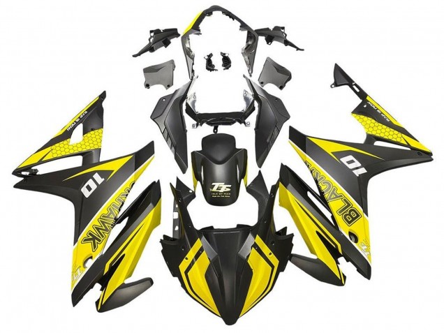 2016-2018 Honda CBR500R Motorcycle Fairings - Yellow Matte Black Canada for Sale