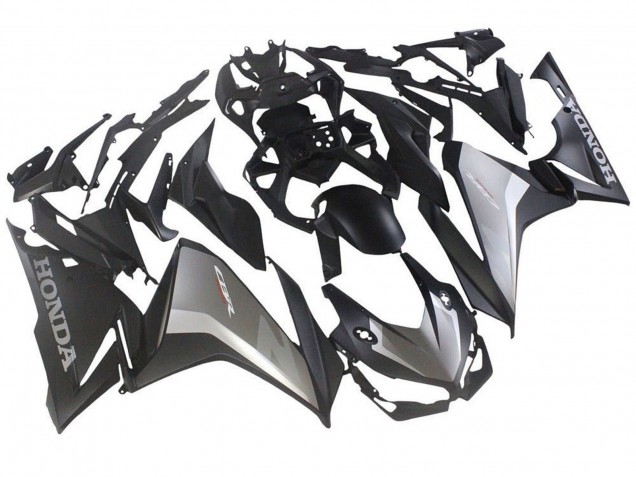 2019-2021 Honda CBR500R Motorcycle Fairings - Silver Matte Black Canada for Sale