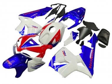2005-2006 Honda CBR600RR Motorcycle Fairings - White Red Blue HRC Canada for Sale