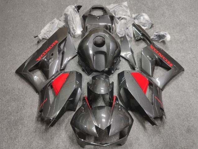 2013-2023 Honda CBR600RR Motorcycle Fairings - Faux Carbon Fiber Red Canada for Sale