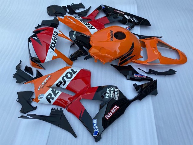 2013-2023 Honda CBR600RR Motorcycle Fairing - Orange White Red Glossy Black Repsol Canada for Sale