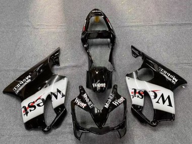 2001-2003 Honda CBR600 F4i Motorcycle Fairings - Glossy Black White West Canada for Sale