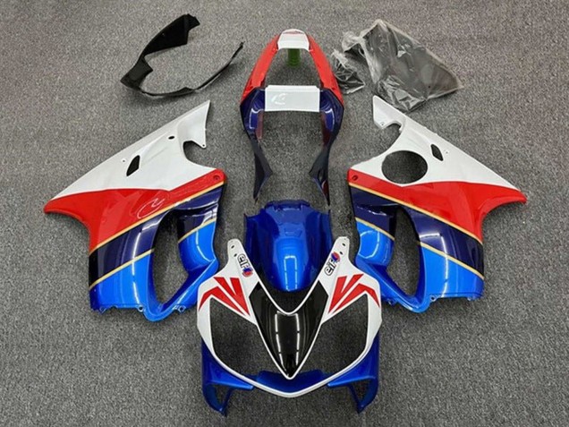 2001-2003 Honda CBR600 F4i Motorcycle Fairings - White Red Blue Dark Blue Canada for Sale