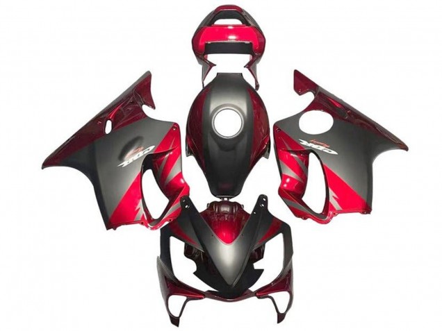 2001-2003 Honda CBR600 F4i Motorcycle Fairings - Red Matte Black Canada for Sale