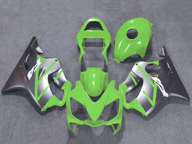 2001-2003 Honda CBR600 F4i Motorcycle Fairings - Silver Green Canada for Sale