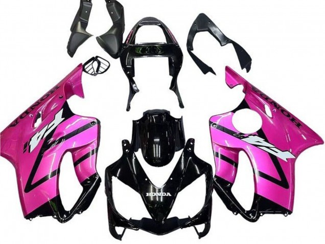 2001-2003 Honda CBR600 F4i Motorcycle Fairing - Pink Glossy Black Stripe Canada for Sale