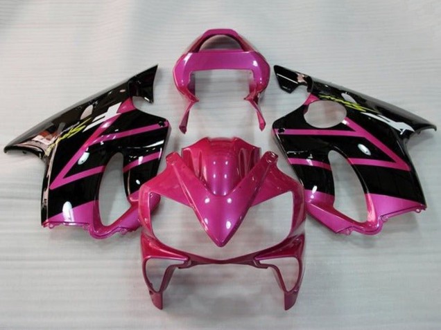 2001-2003 Honda CBR600 F4i Motorcycle Fairings - Pink Glossy Black Stripe Canada for Sale